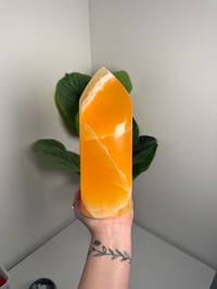 Image 5 of XL ORANGE CALCITE TOWER -UTAH-