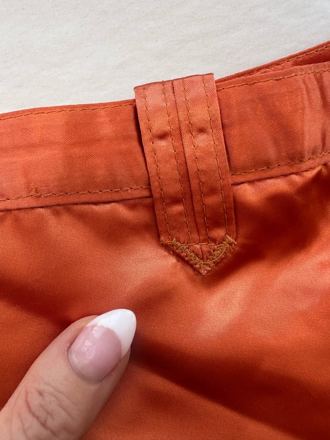 vintage Fred Segal glam satin trousers 