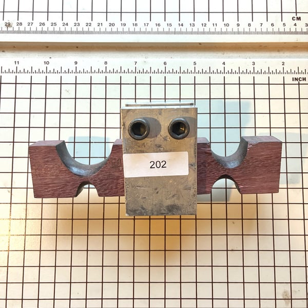 Image of Used Large Anticlastic Block and Holder Set (item 202)