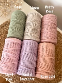 Image 2 of Twisted cotton macramé string 3mm 100m, 100% Cotton Cord