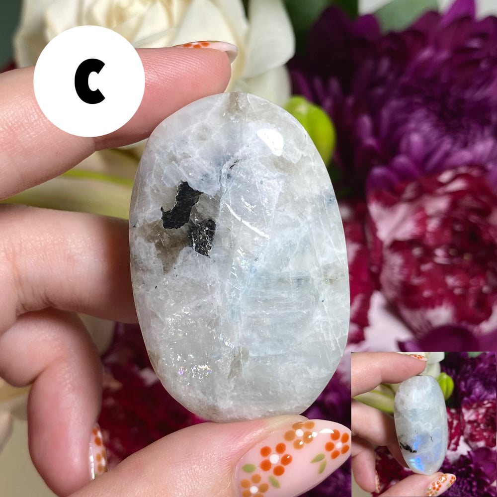 Image of Rainbow Moonstone Palmstone