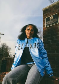 Image 1 of 90’s Blue Bears Satin Jacket 