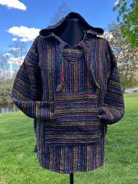 Image 2 of Large Rainbow Stealie Baja Hoodie