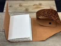 Image 5 of Medium Leather Diamond Long Stitch Blank Book