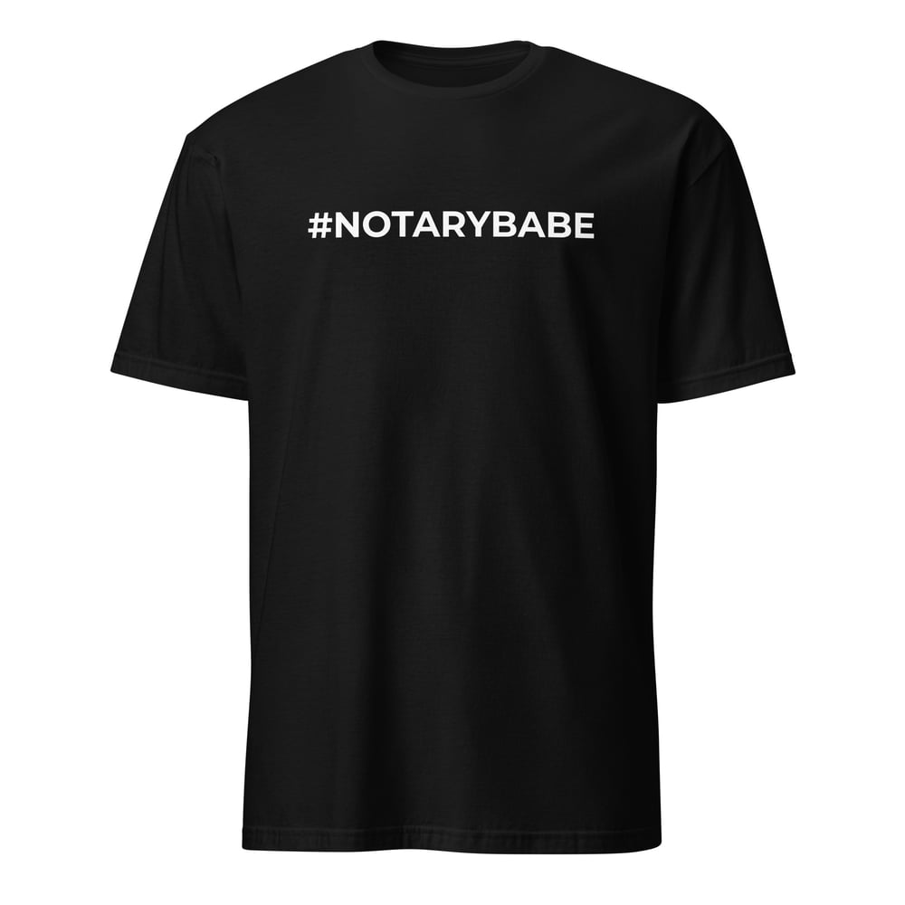 Image of #NOTARYBABE Signature Black Shirt