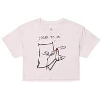 Image 7 of Women’s crop top speak to me 