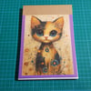 Eco Cat Notepad upcycled  