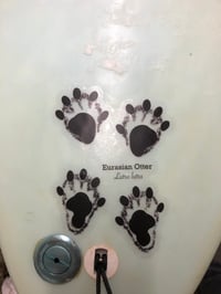 Image 2 of Eurasian Otter Single Paw Sticker 