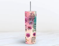 Image 5 of Positive Affirmation 20oz Tumbler Pink