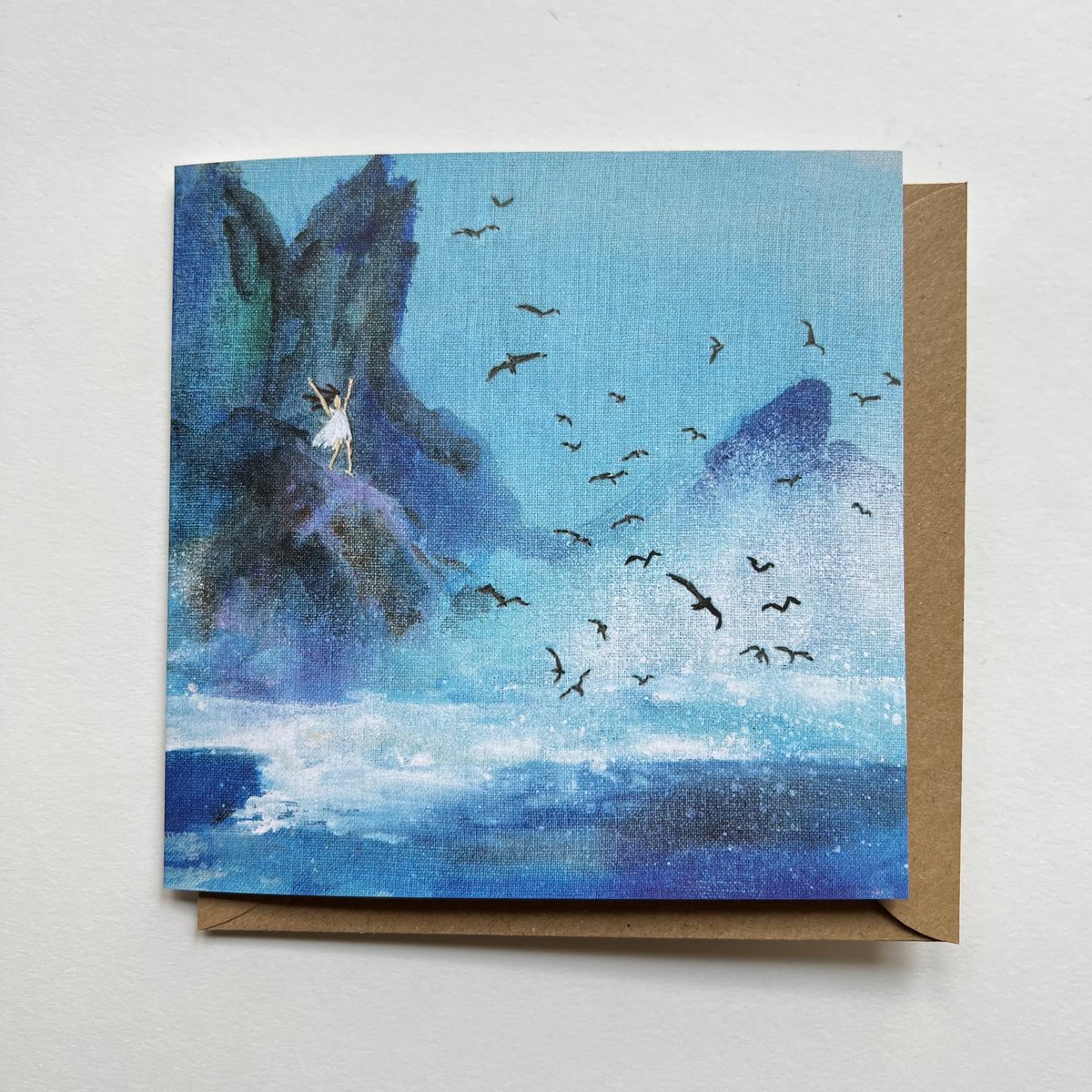 Image of Coastal - Set of 5 'embroidered' Luxury Greetings Cards