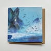 Coastal - Set of 5 'embroidered' Luxury Greetings Cards