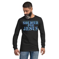 Image 1 of Soldier For Jesus ICE Unisex Long Sleeve Tee