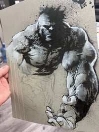 Image 1 of HULK Mixed media drawing