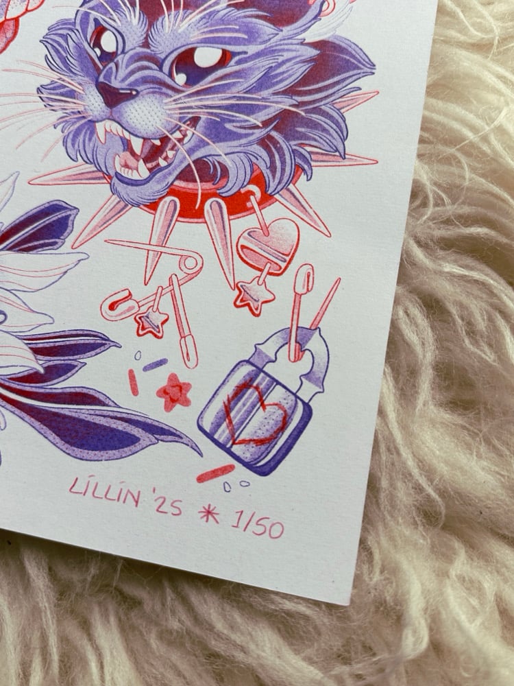 Magical Girl Risograph Print