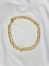 Figaro Chain 14K Gold Plated Bracelet 