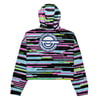 Women’s "Laughing Man" GITS Technicolor Static cropped windbreaker