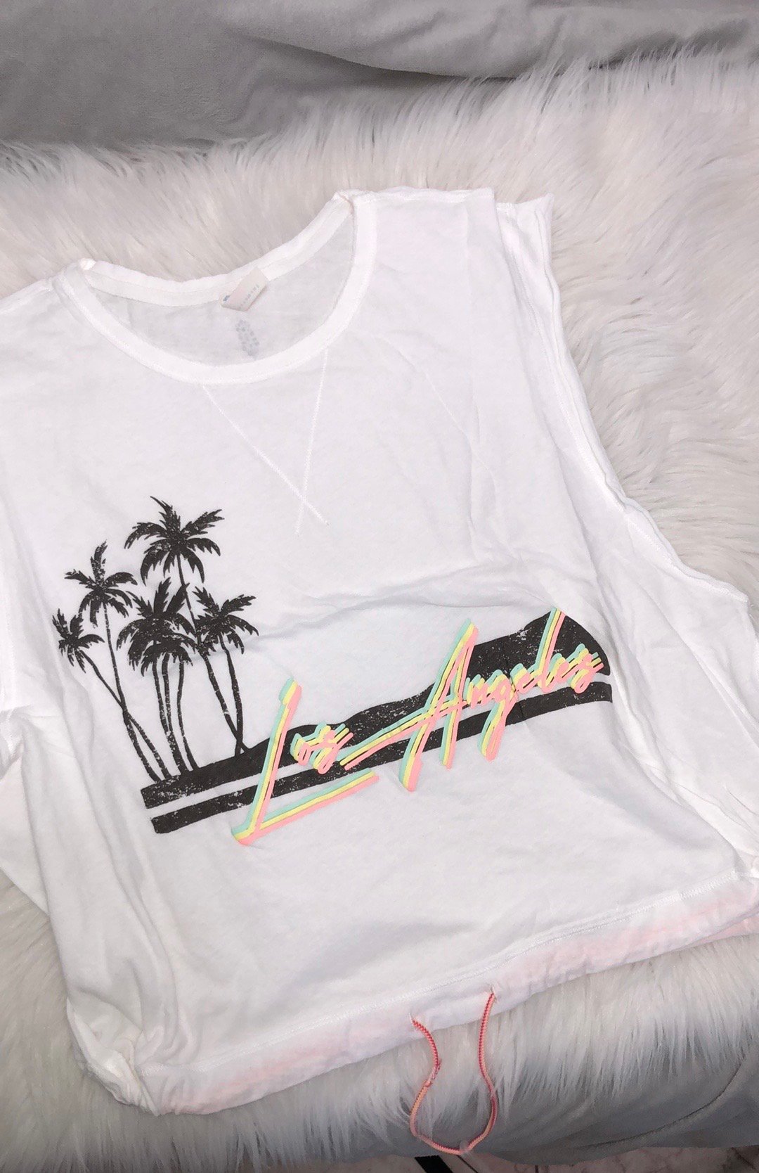 Image of Free People Cropped Los Angeles Graphic Tee