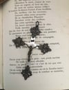 Pendentif croix, Napoléon III, en nacre et argent 