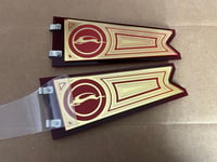 RED/GOLD FLAGS (PAIR) “IMPALA DEER”