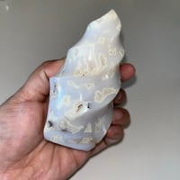 Image 4 of Druzy Snow Agate Flame 