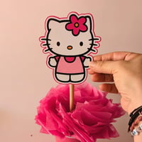Image 1 of Florecita Hello Kitty Figuras para Centros de Mesa 