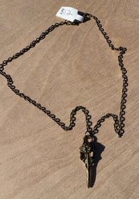 Image 2 of Simple Bird Skull Necklace