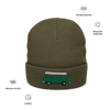 LTC RIBBED KNITTED BEANIE (GREEN/WHITE BUS)