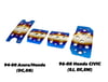 Titanium Pedals For EG, EK, EM, DC Chassis