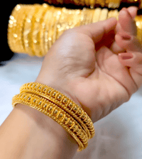 Image 1 of 2 Pieces Gold Plated Bangles Set_GPB_1214