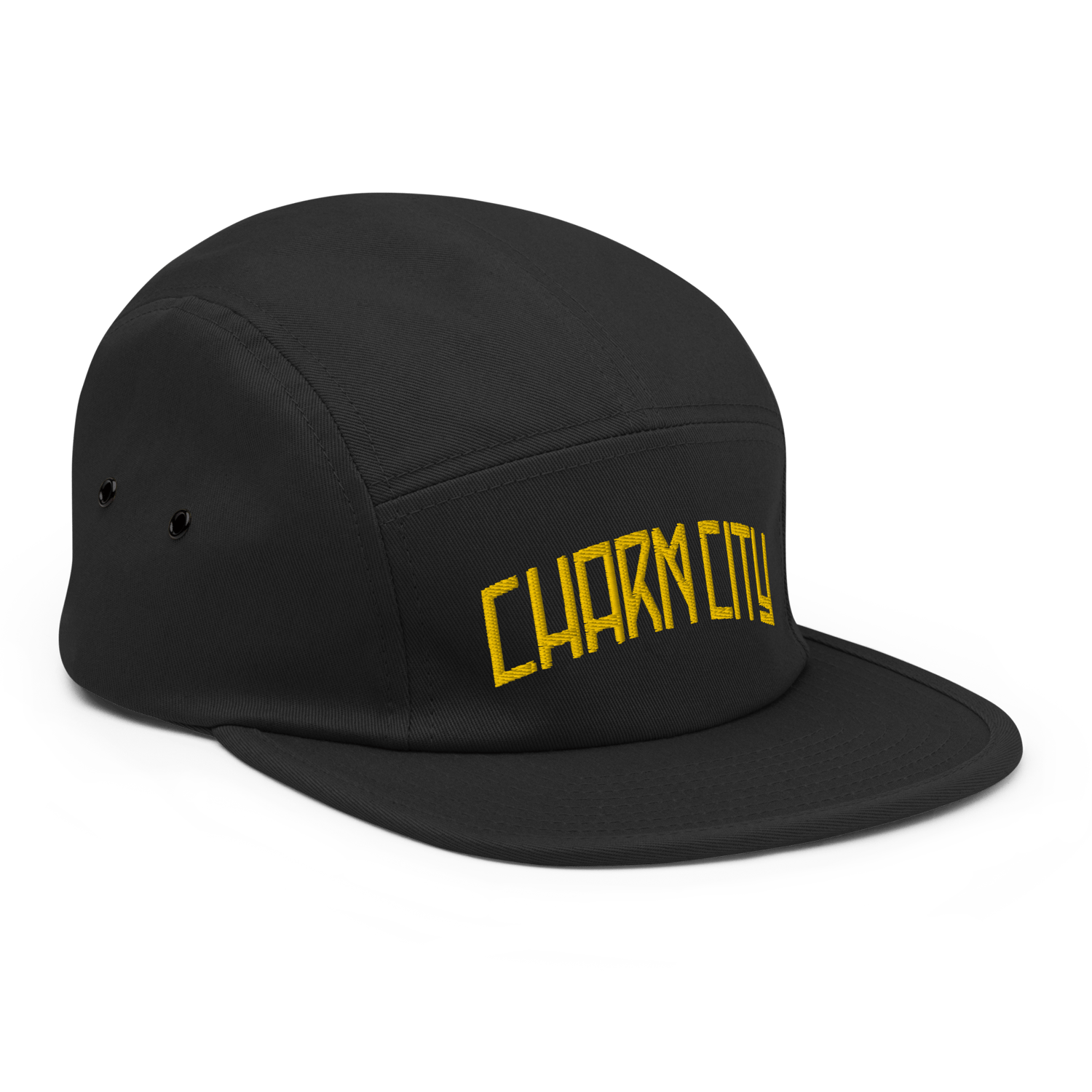 Image of Charm City Baltimore Memorial Stadium Five Panel Hat  (Black)