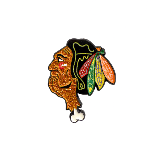 Thin Ice Pin - Blackhawks