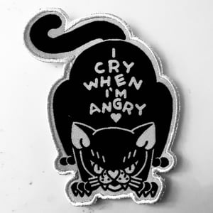 Image of 3” woven patch-I cry when I’m angry 