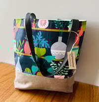 Image 1 of Fabric Tote Bag - Succulents Design