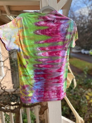 Image of SMALL Godzilla Be Gay Do Crime Tie Dye Shirt 6