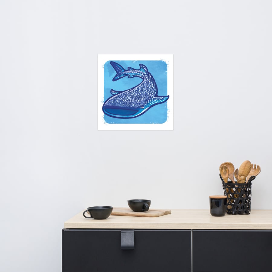 Image of Wallis Whale Shark Giclee Poster