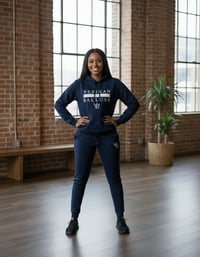 Image 2 of YB Navy Blue Heavy Blend  Sweatsuit