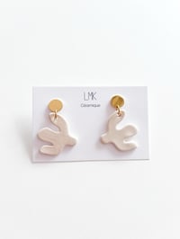 Paire de boucles d'oreilles céramique COLOMBA