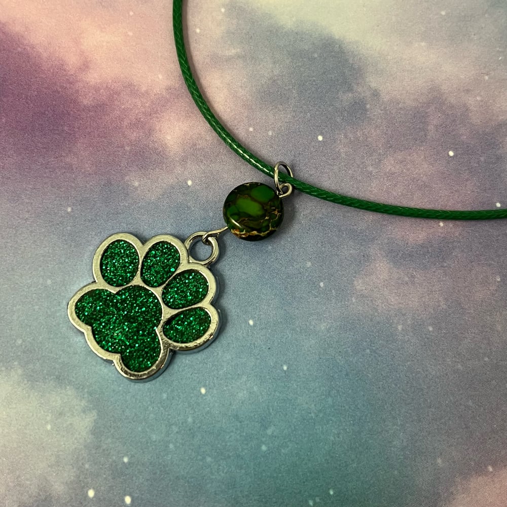 Image of Paw Print Necklace