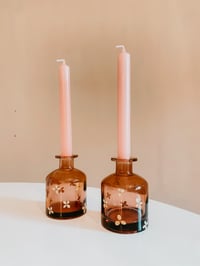 Image 1 of Hydrangea Candle Stick Holder - Set Of 2