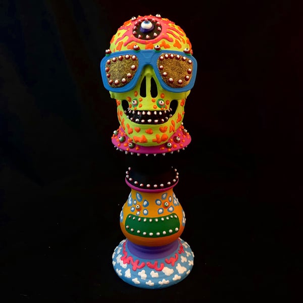 Image of Hearing The Skull’s Thoughts Always Soothed My Soul  13x6 Bluetooth speaker