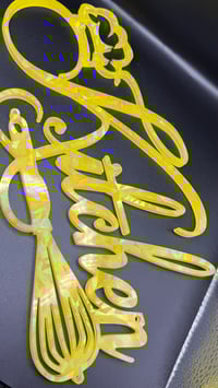 Image 3 of Handcrafted Holographic Resin Kitchen Sign
