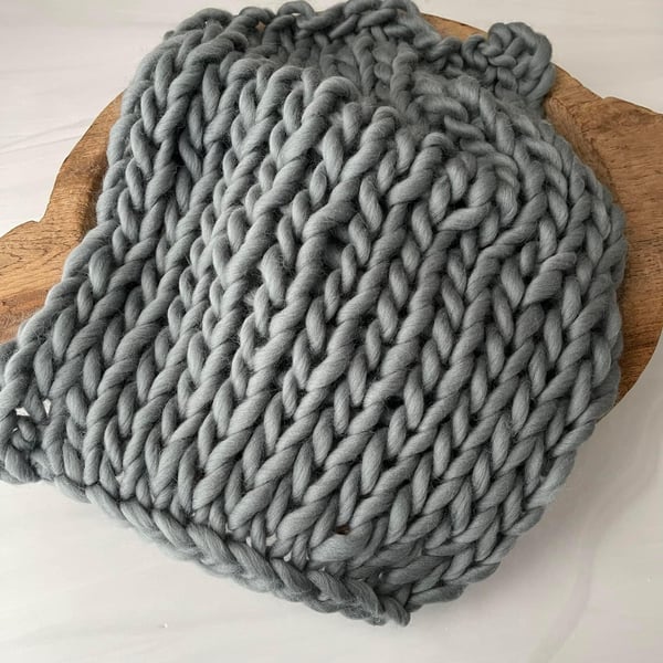 Image of Gun Metal Gray Bump Blanket