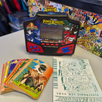 Image 1 of Power Rangers Tiger Barcodzz Electronic LCD Game with 24 Cards – Mighty Morphin (1994)