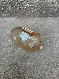 Image 4 of 1950s Anchor Hocking Glass Piggy Bank