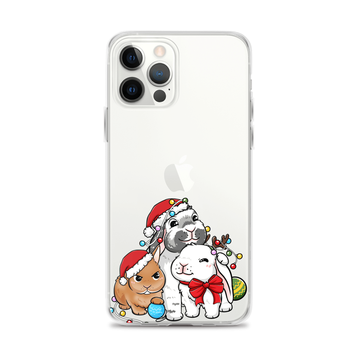 Image of *NEW* Blumollo Santa clear iPhone case - Limited Holiday Edition