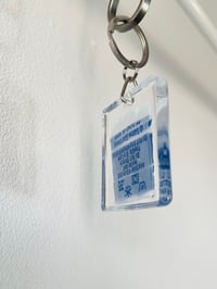 Image 2 of vintage clothing hangtag Salem Sportswear made in USA courtneycourtney keychain