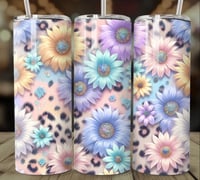 Pastel sunflower 20oz tumbler