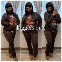 Image 1 of Small - 2x Chocolate brown joggers 