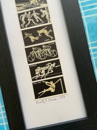 Image 16 of Framed 1930s Collectors Cards inc Motor Cars, Aeroplanes, Yachts, Film Stars, Dance and Exercise