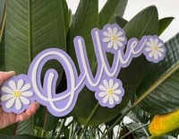 Image 3 of Daisy Name Room /Door /Wall Decor/Wall Signs/Nursery Signs/Kids Room